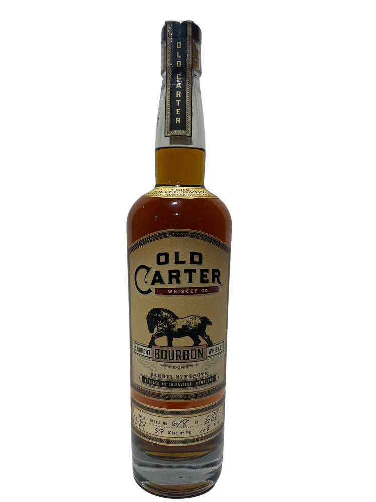 Old Carter Very Small Batch 2-KY Barrel strength Straight Bourbon 118 Proof Bottle 618 of 688 at CaskCartel.com