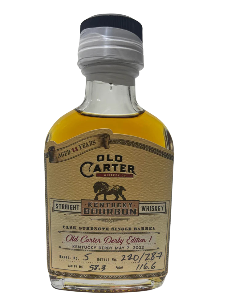 Old Carter Derby Edition 1 Single Barrel Aged 14 years Bottle #220 of 287 Barrel #5 | 100ML at CaskCartel.com