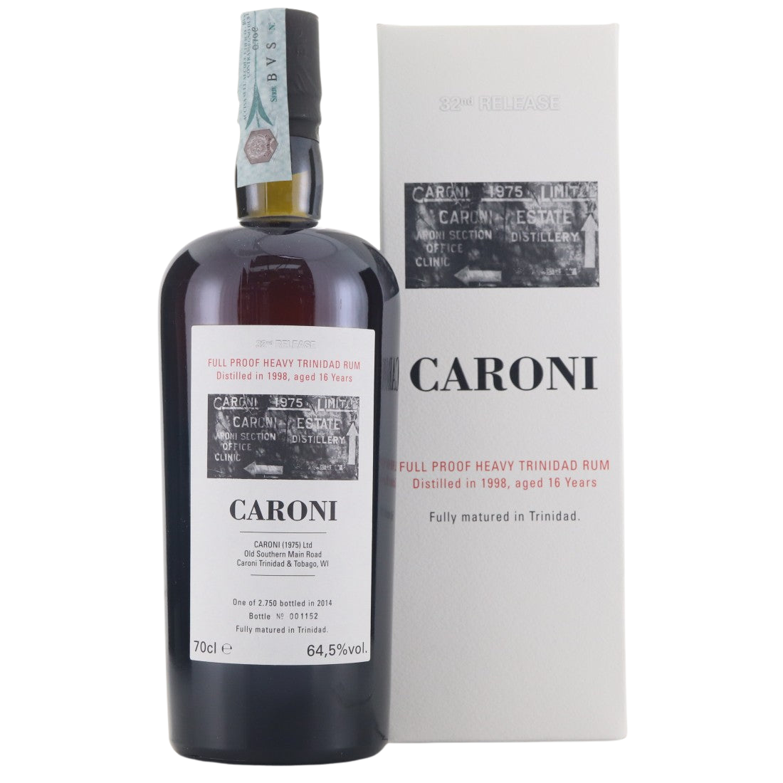 Caroni 1998 Velier 16 Year Old Full Proof Heavy | 700ML at CaskCartel.com