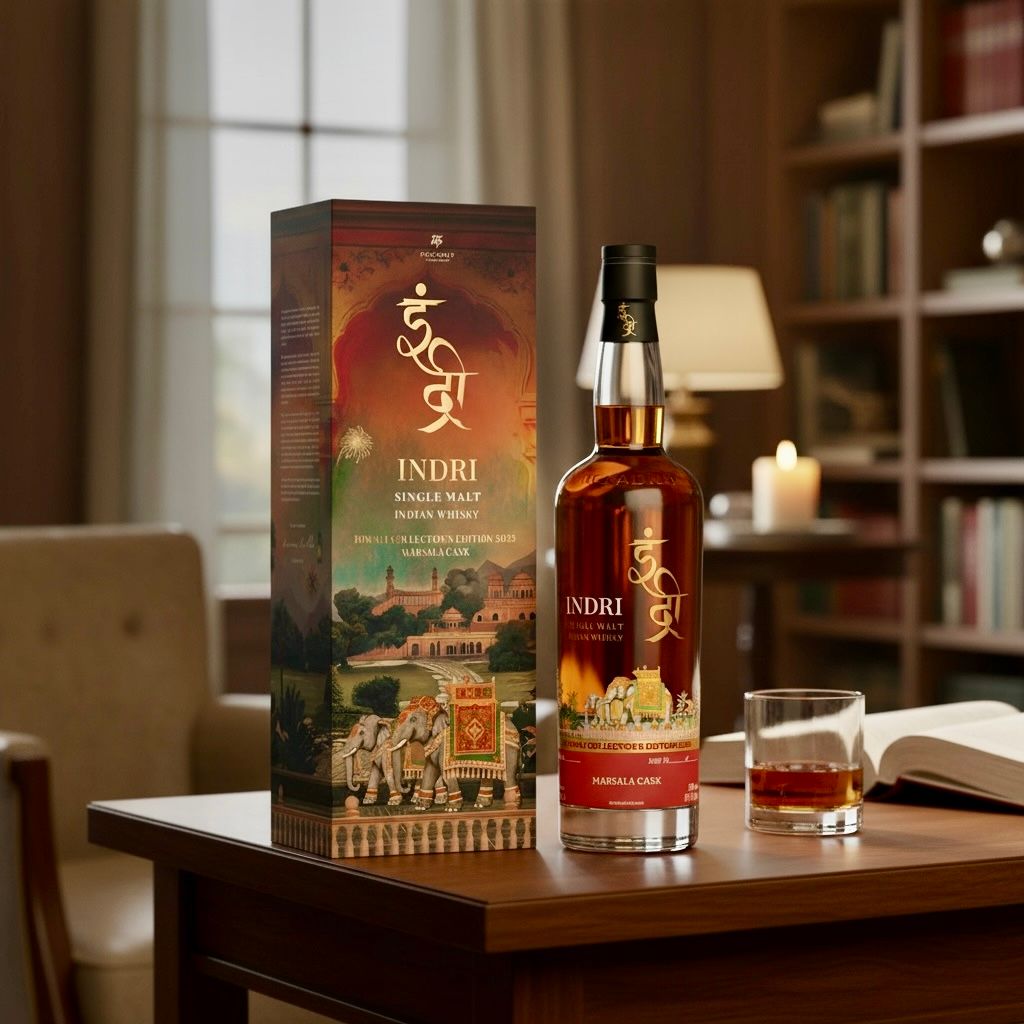 Indri Diwali Collector's Edition 2025 Indian Single Malt Whisky at CaskCartel.com