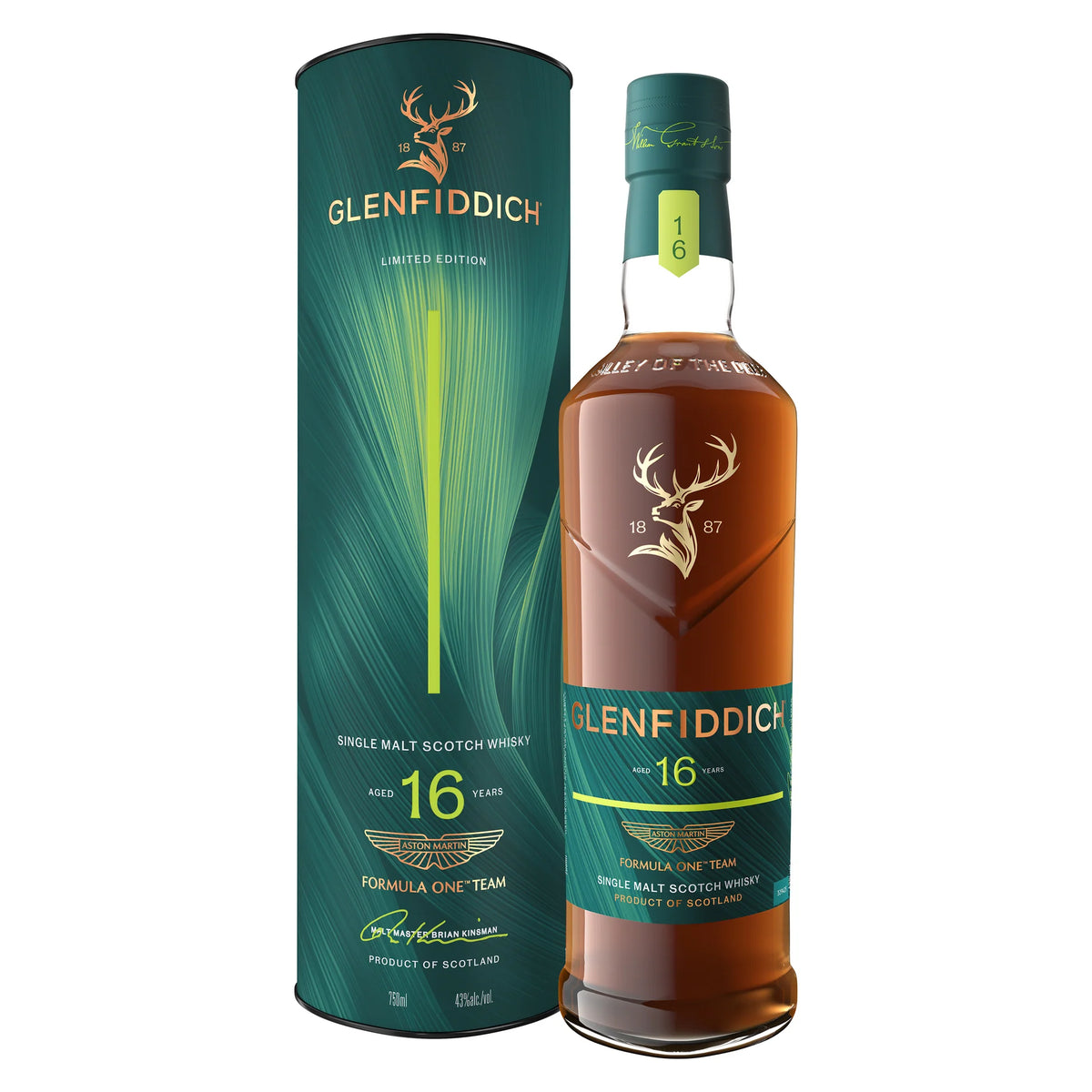 Glenfiddich x Aston Martin | Formula One No. 2 | 16 Year Old Single Malt Scotch Whisky | 2026 Limited Edition
