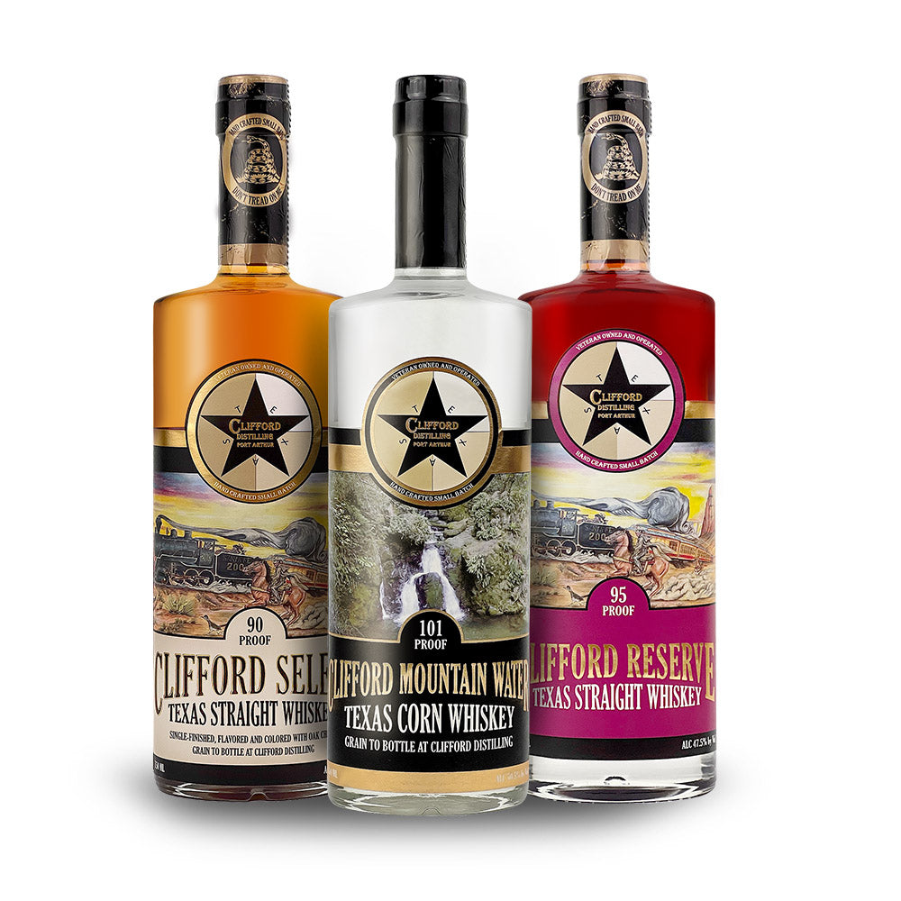 Clifford Distilling | Whiskey Collection | (3) Bottle Bundle at CaskCartel.com