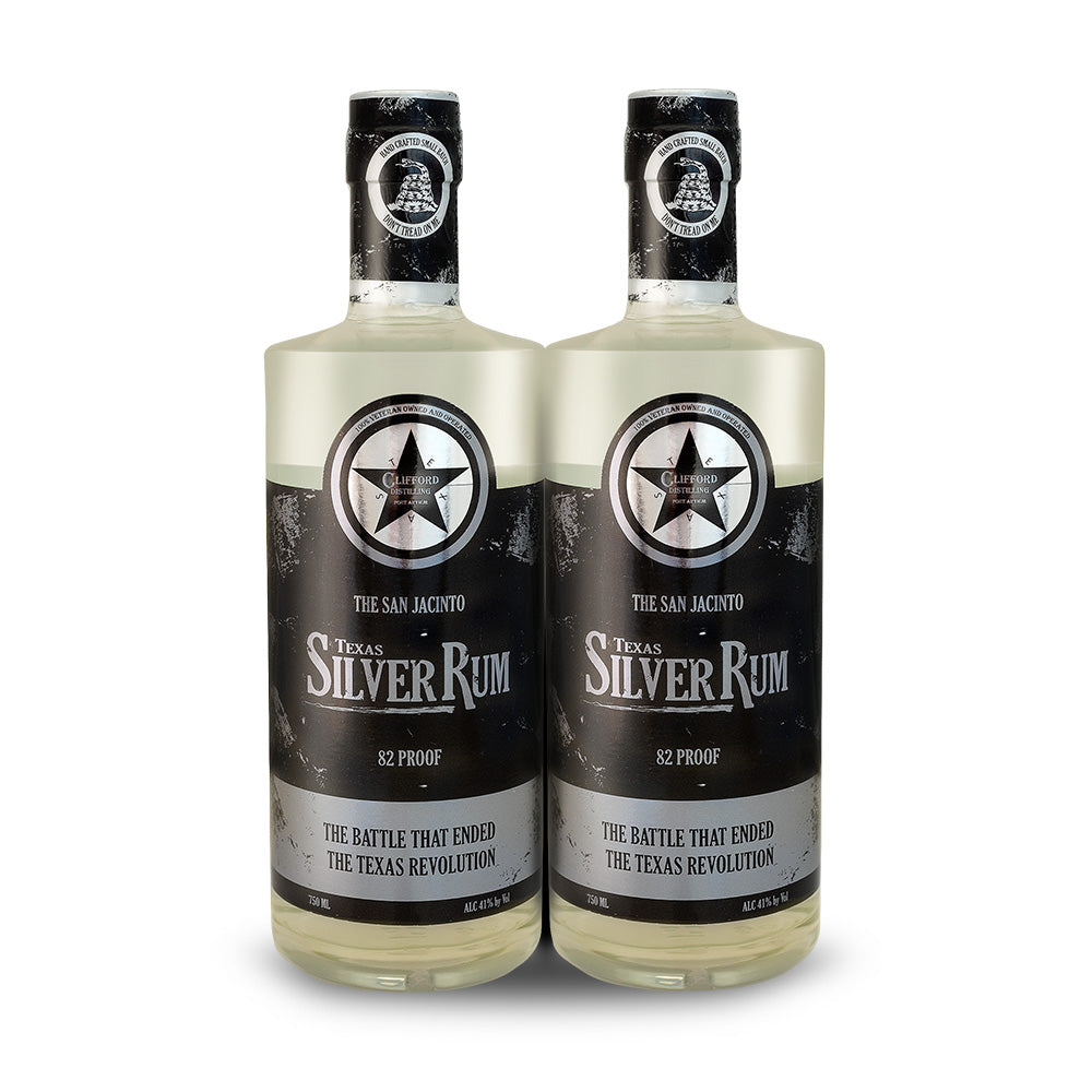 Clifford Distilling | The San Jacinto: Texas Silver Rum (2) Bottle Bundle