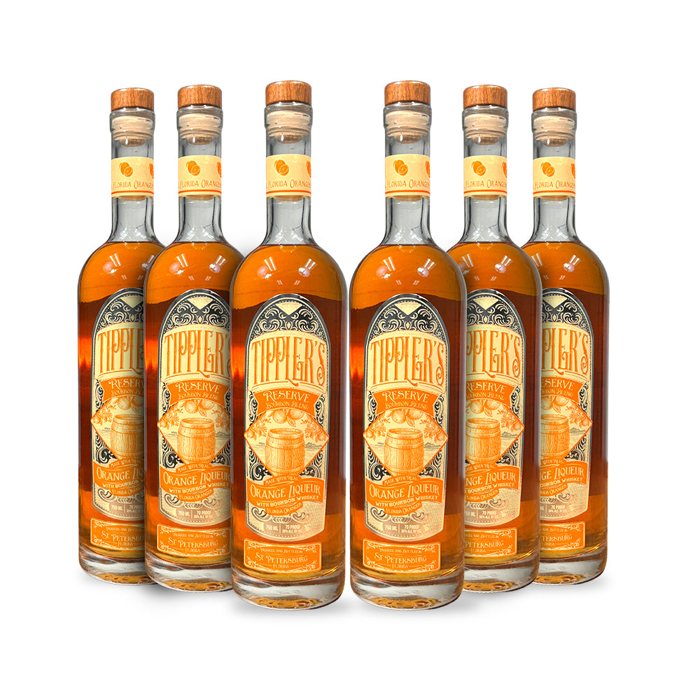 Tipplers Bourbon Reserve Orange Liqueur (6) Bottle Bundle