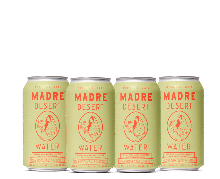 Madre Desert Water Madre Mezcal Mushroom Sage and Honey Cocktail | 4*355ML at CaskCartel.com