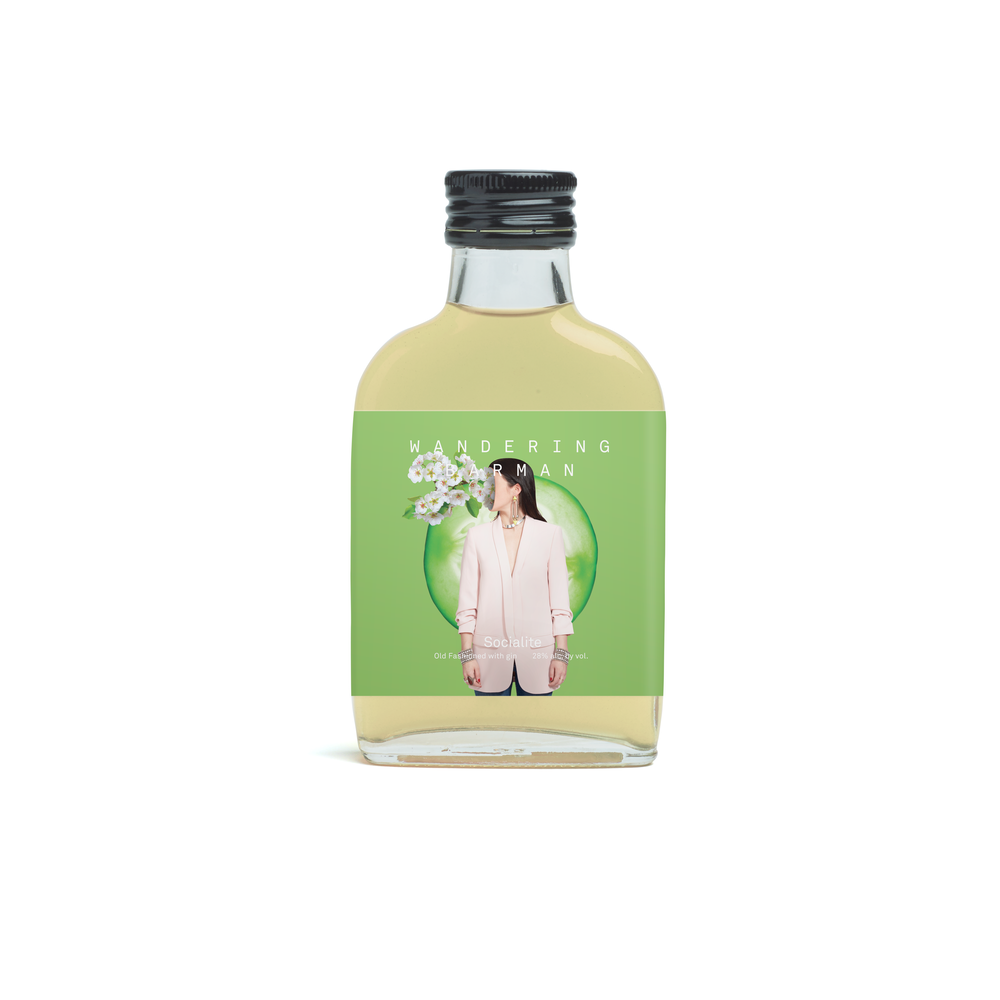 Wandering Barman Socialite- Cucumber Gin Old Fashioned | 100ML at CaskCartel.com