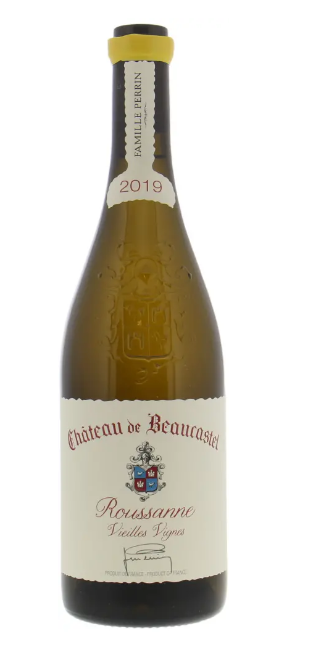 2019 | Chateau de Beaucastel | Chateauneuf du Pape Roussanne Vieilles Vignes damaged wax capsule at CaskCartel.com