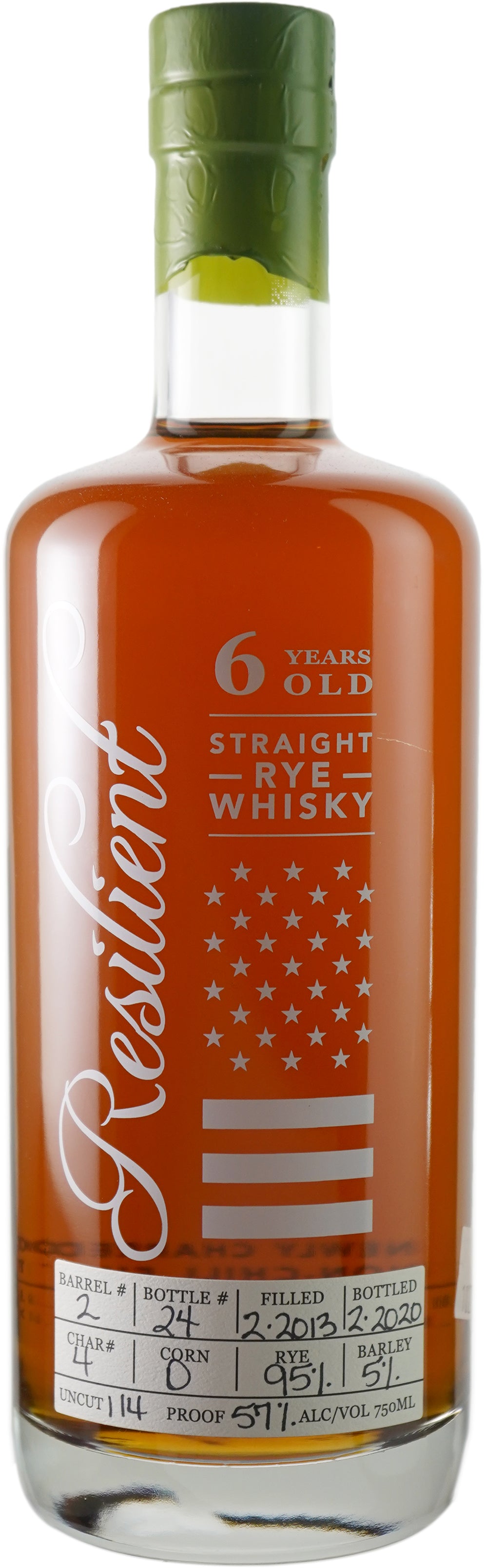 Resilient Barrel Strength Single Barrel # 2 Straight Rye Whiskey at CaskCartel.com