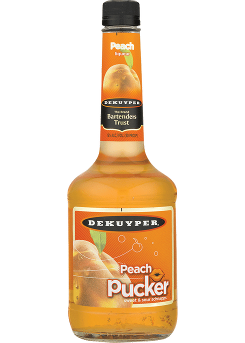 Dekuyper Pucker Peach Schnapps Liqueur - CaskCartel.com