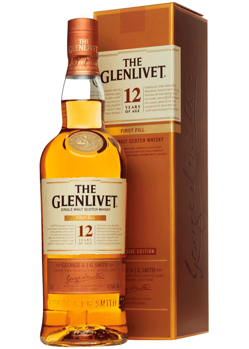 The Glenlivet 12 Year Old First Fill Single Malt Scotch Whisky - CaskCartel.com