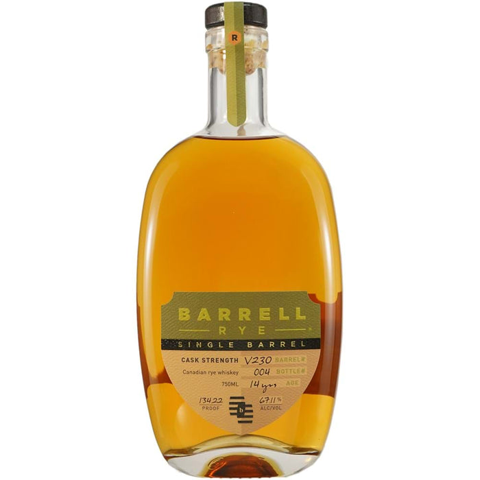 Barrell Craft 14 Year Old Single Barrel # V230 Canadian Rye Whiskey