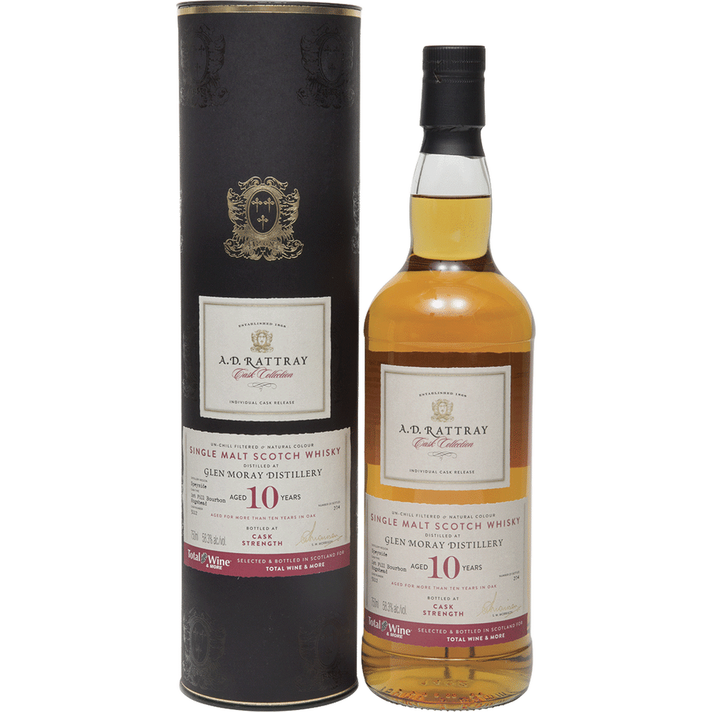 A.D. Rattray Glen Moray 10 Year Barrel Select Single Malt Scotch Whisky at CaskCartel.com