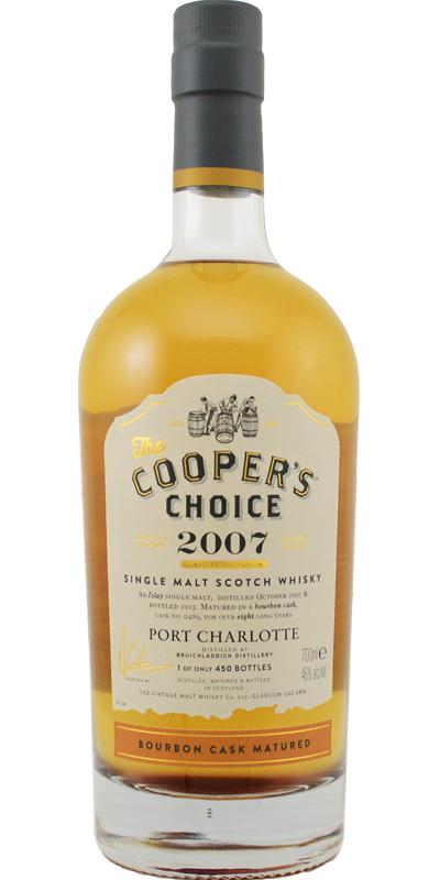 Port Charlotte 2007 Single Cask (Bottled 2015), The Cooper’s Choice Scotch Whisky | 700ML at CaskCartel.com