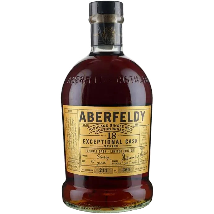 Aberfeldy 18 year Old Exceptional Cask ex Sherry Butt # 3075 2002 Scotch Whisky at CaskCartel.com