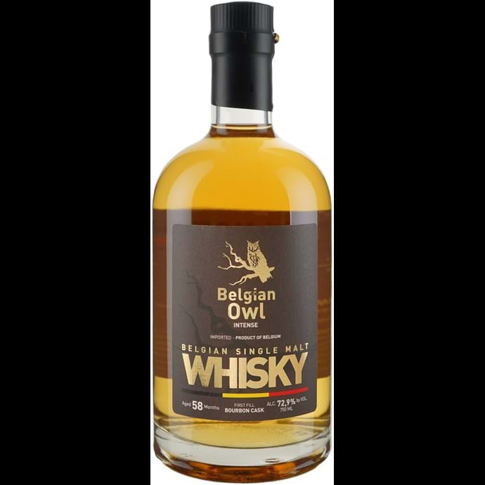 The Belgian Owl Intense 58 month Old Belgian Single Malt Whiskey at CaskCartel.com