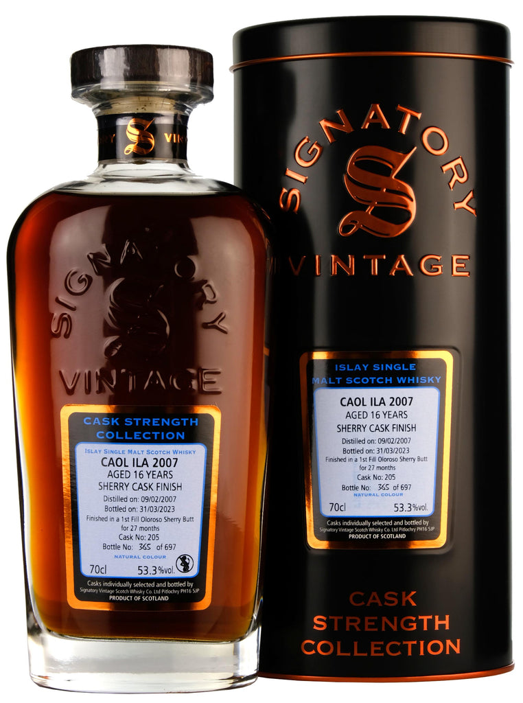 Caol Ila 16 Year Olda (D.2007, B.2023) Signatory Vintage Scotch Whisky | 700ML at CaskCartel.com