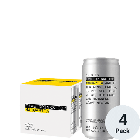 Five Drinks Margarita Ready To Drink Cocktail at CaskCartel.com