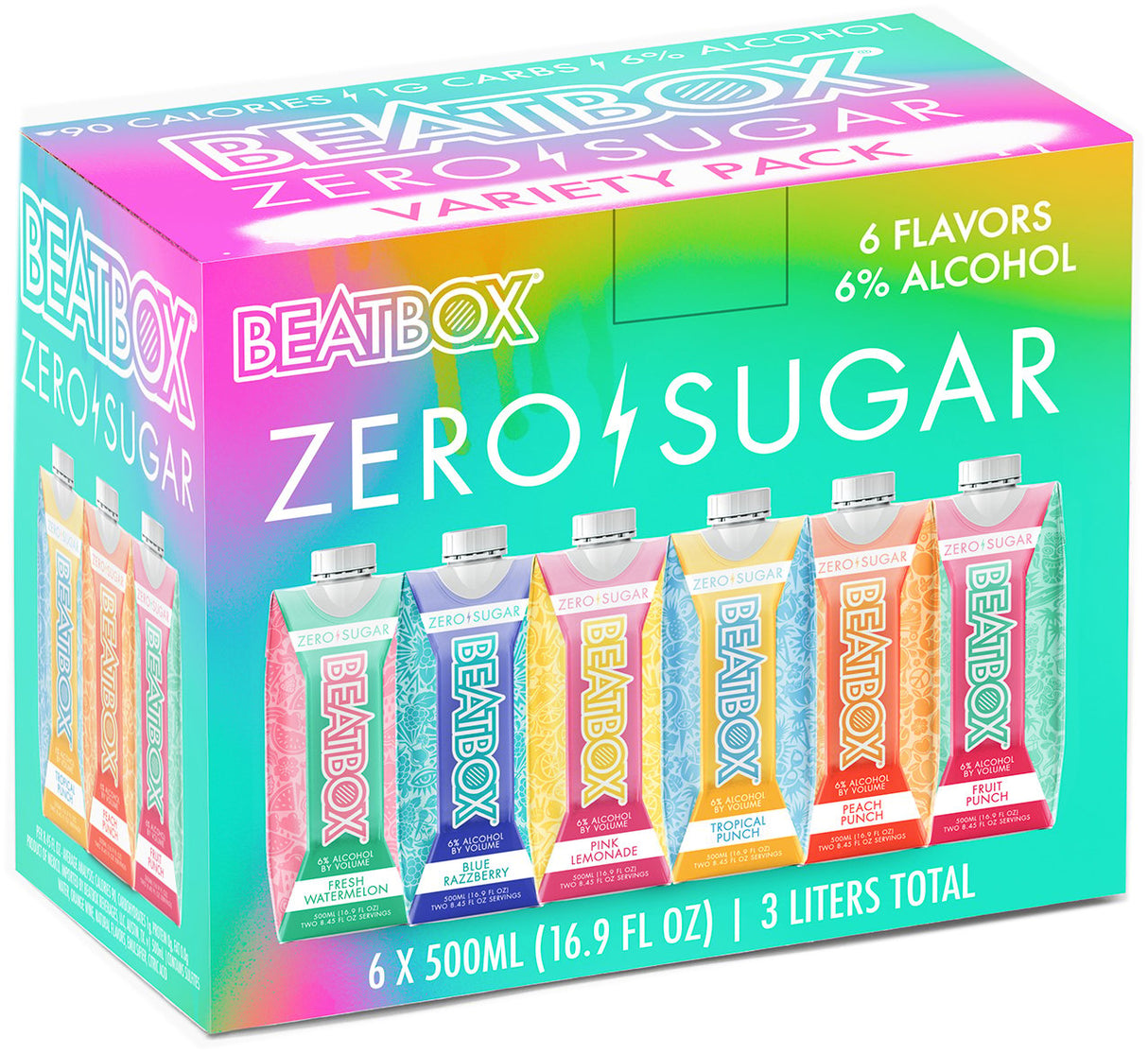 BeatBox Beverages Zero Sugar Variety Cocktail | 6x500ML at CaskCartel.com