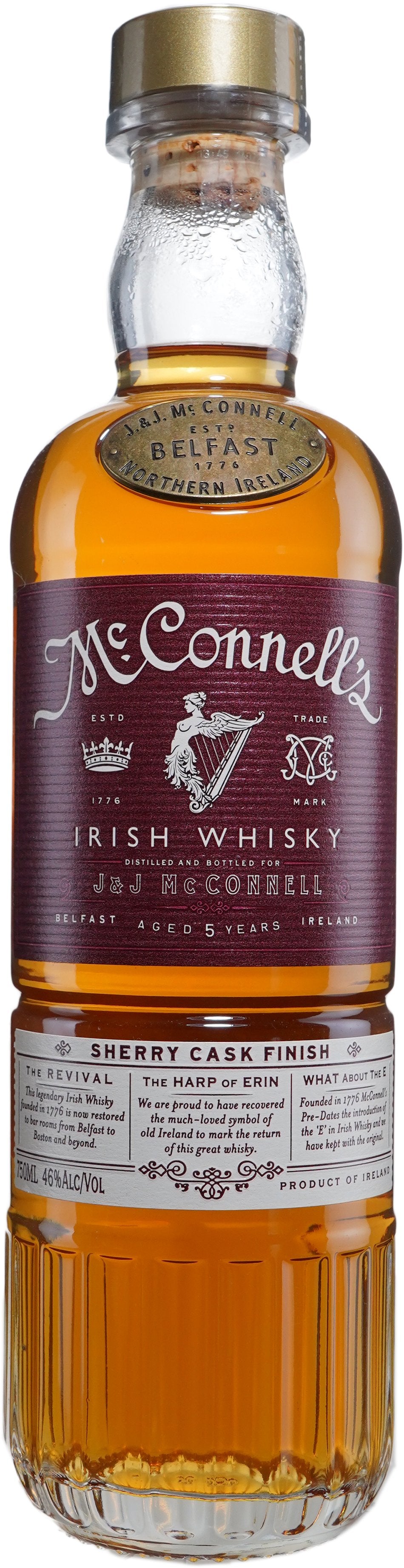 McConnell's Sherry Cask Irish Whiskey at CaskCartel.com