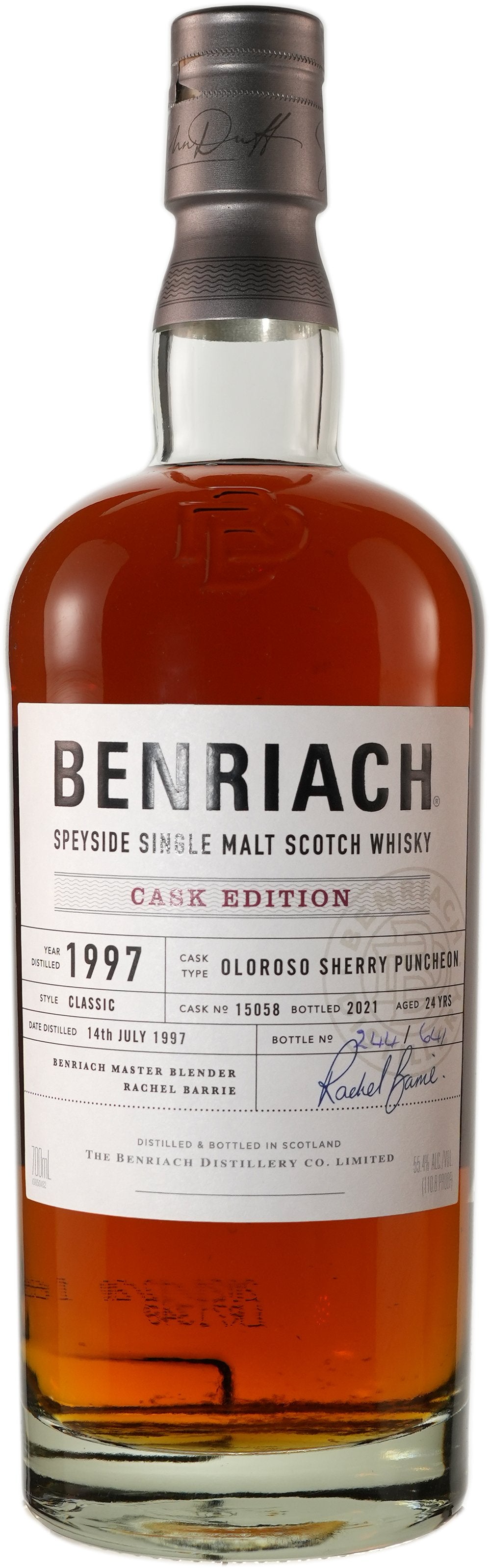 BenRiach 1997 Cask Edition 24 Year Old Oloroso Sherry Puncheon # 15058 Scotch Whisky | 700ML at CaskCartel.com
