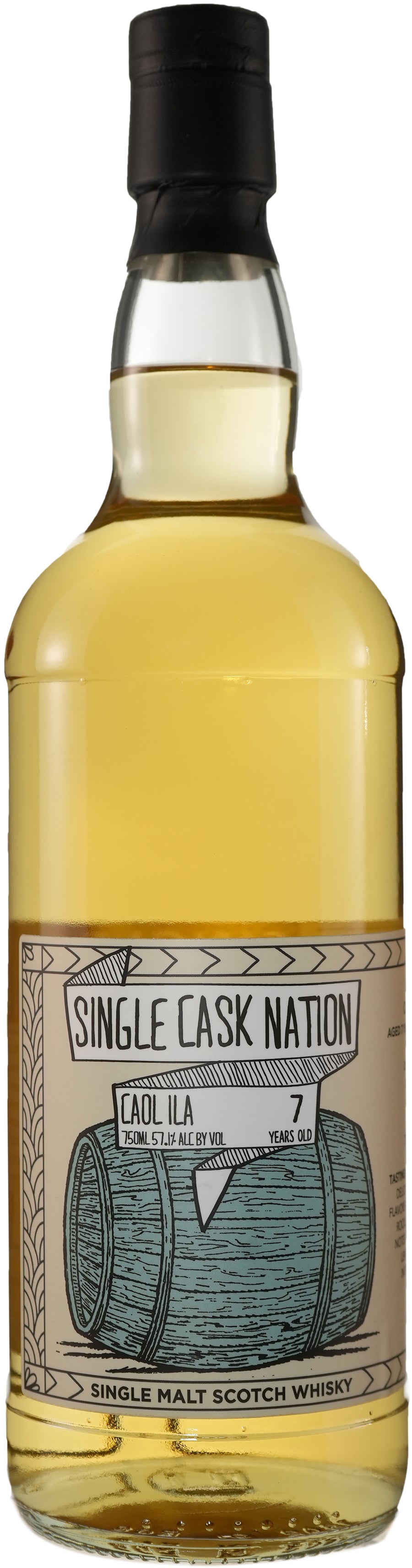 Single Cask Nation Caol Ila 7 Year Old Single Malt Scotch Whisky at CaskCartel.com