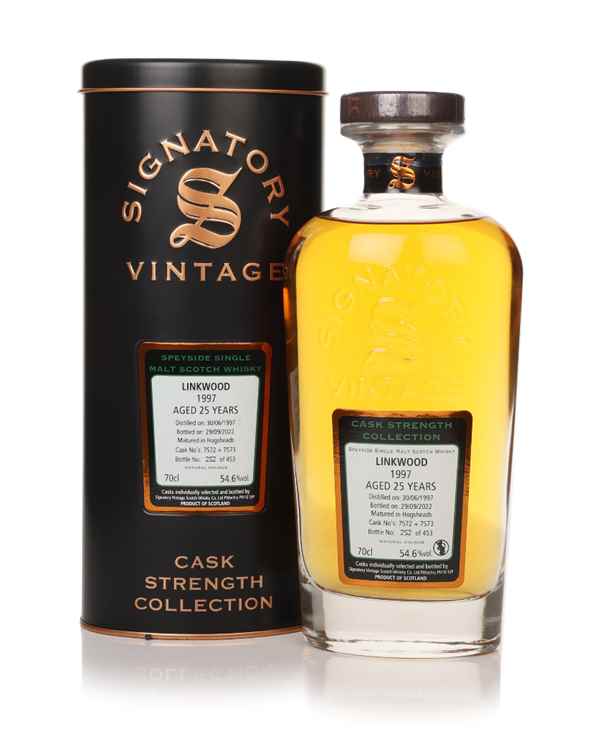 Linkwood 25 Year Old 1997 (casks 7572 & 7573) - Cask Strength Collection (Signatory) | 700ML at CaskCartel.com