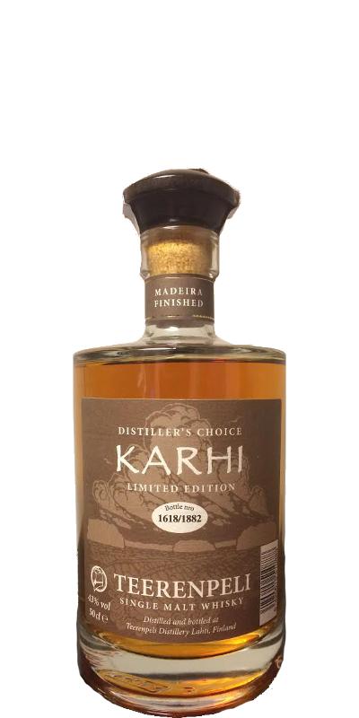 Teerenpeli Distiller’s Choice Karhi, Madeira Wood Finish Single Malt Whisky | 500ML at CaskCartel.com