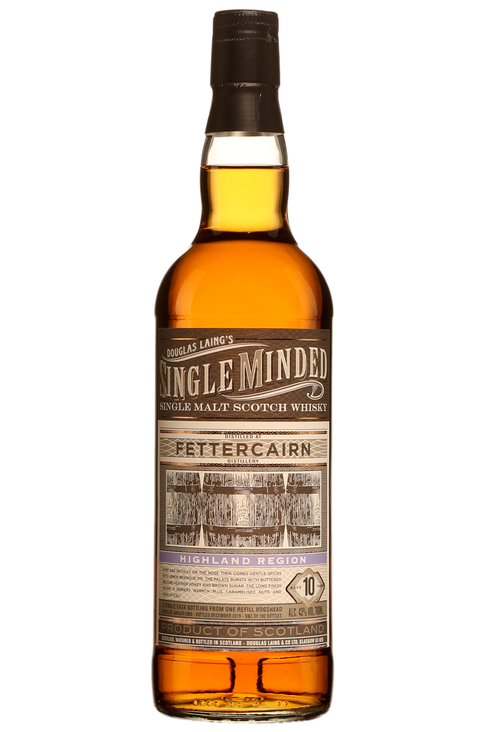 Fettercairn 10 Year Old, Douglas Laing’s Single Minded Scotch Whisky | 700ML at CaskCartel.com