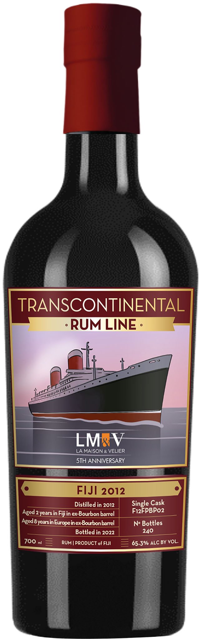 Transcontinental Line Fiji 10 Year Old 2012 Rum | 700ML at CaskCartel.com