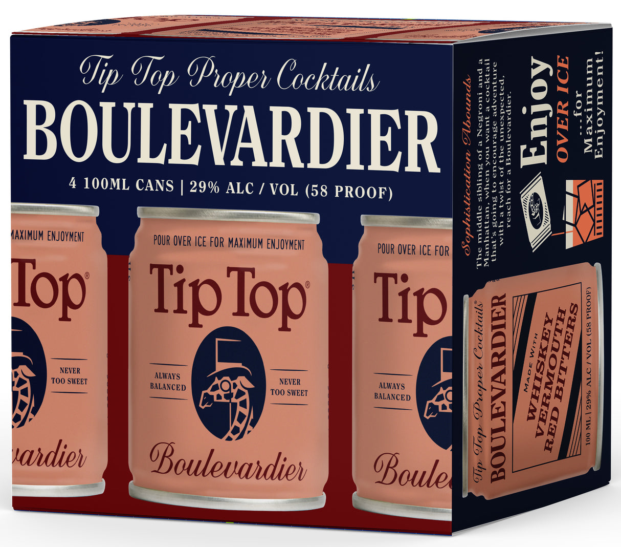 Tip Top Boulevardier Cocktail | 4x100ML at CaskCartel.com