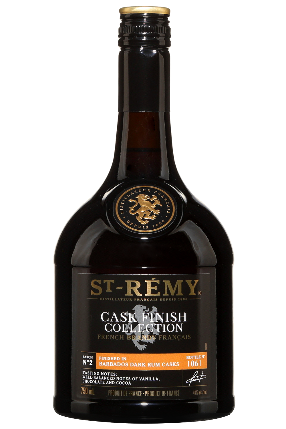 St. Remy 'Cask Finish Collection' Finished in Barbados Dark Rum Casks Batch N°2 French Brandy at CaskCartel.com