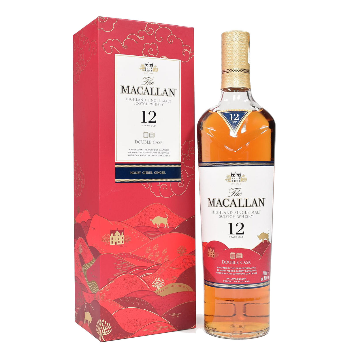 Macallan Double Cask Chinese Lunar Year Of The Ox 2021 12 Year Old Whisky | 700ML at CaskCartel.com