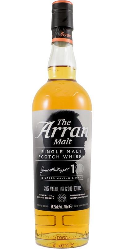 Arran 2007 Vintage, James MacTaggart 10th Anniversary (Bottled 2017) Scotch Whisky | 700ML at CaskCartel.com