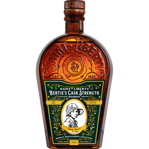 Saint Liberty Bertie's Mash Bill Cask Strength Straight Bourbon Proof 115 Bertie Brown 4 Year Old Whiskey at CaskCartel.com