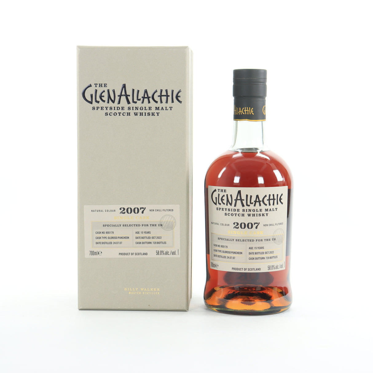 GlenAllachie Single Cask #800179 Oloroso Cask 2007 15 Year Old Whisky | 700ML at CaskCartel.com