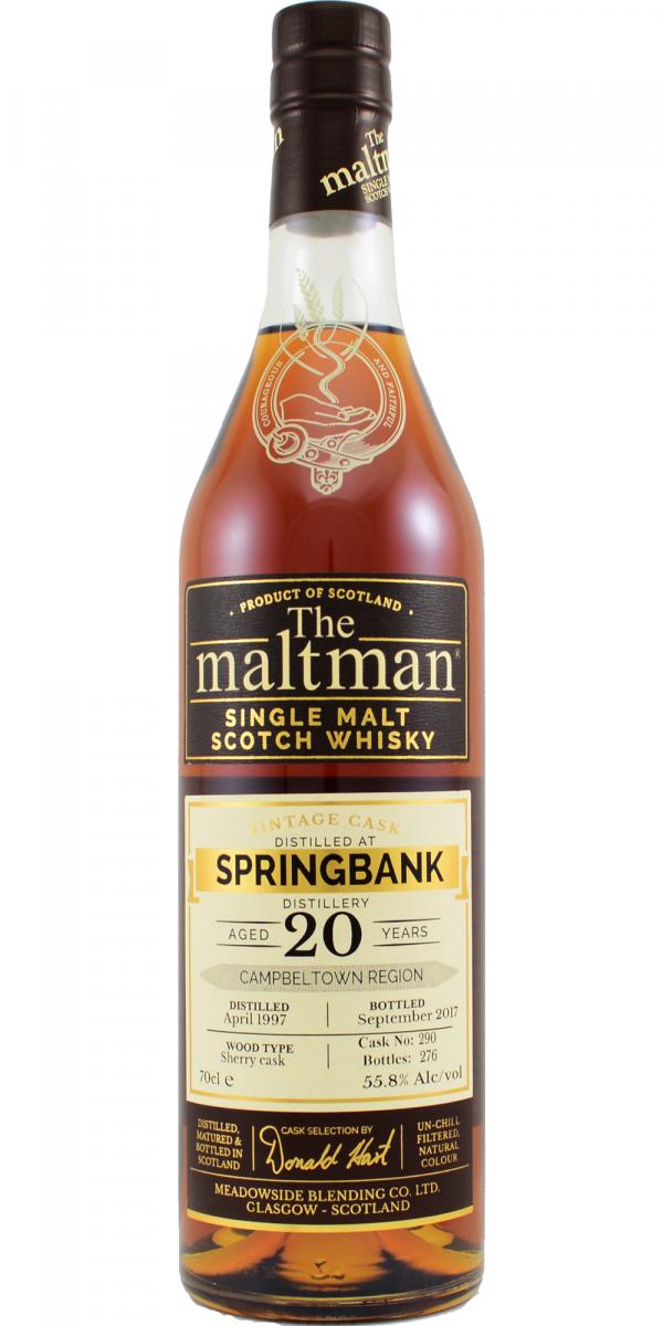 Springbank 1997 The Maltman 20 Year Old at CaskCartel.com