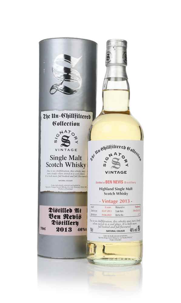 Ben Nevis 8 Year Old 2013 (casks 316 & 322 & 323) - Un-Chillfiltered Collection (Signatory) | 700ML at CaskCartel.com