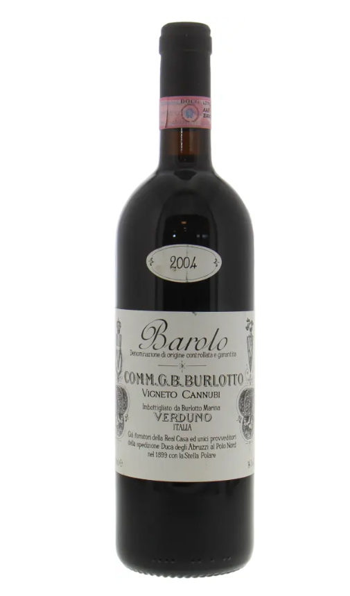 2004 | Burlotto | Barolo Cannubi slightly bin soiled label at CaskCartel.com