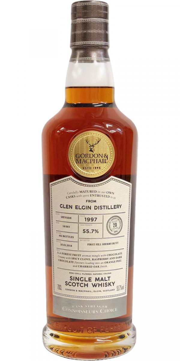 Glen Elgin 1997 (Gordon & MacPhail) Connoisseurs Choice - Cask Strength (Cask #4331) 20 Year Old 2018 Release Single Malt Scotch Whisky | 700ML at CaskCartel.com