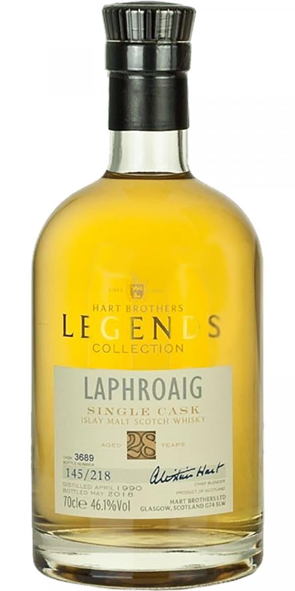 Laphroaig 1990 (Hart Brothers) Legends Collection (Cask #3689) 28 Year Old 2018 Release Single Malt Scotch Whisky | 700ML at CaskCartel.com