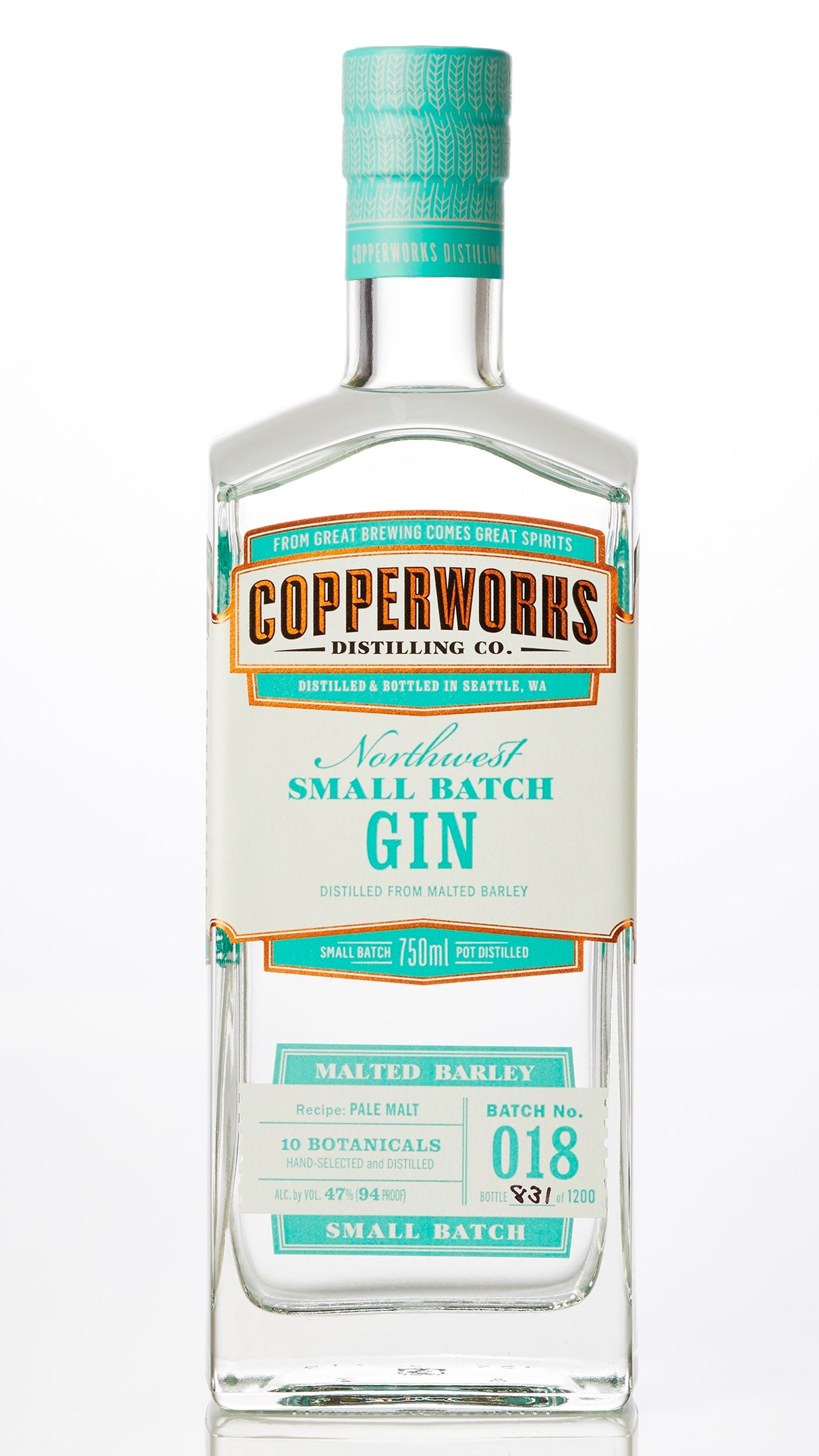 Copperworks Batch No. 18 Northwest Small Batch Gin at CaskCartel.com