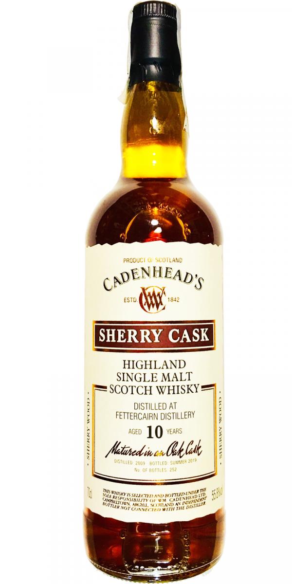 Fettercairn 2009 (Cadenhead's) Wood Range - Sherry Cask 10 Year Old 2019 Release Single Malt Scotch Whisky | 700ML at CaskCartel.com