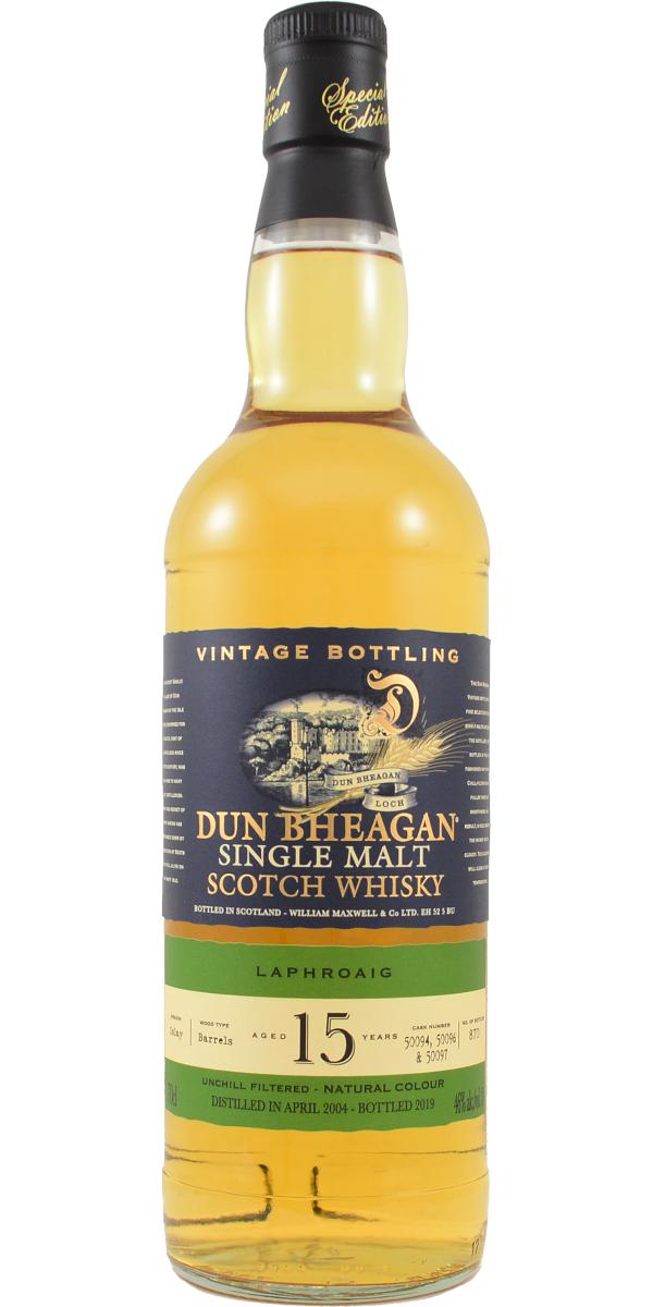Laphroaig 2004 (Ian Macleod) Dun Bheagan 15 Year Old 2019 Release (Cask #50094, 50096, 50097) Single Malt Scotch Whisky | 700ML at CaskCartel.com