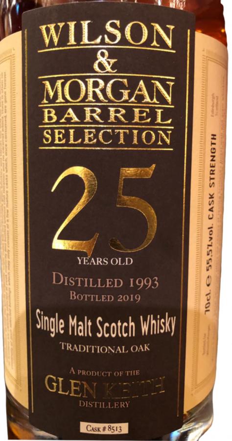 Glen Keith 1993 (Wilson & Morgan) Barrel Selection 25 Year Old 2019 Release (Cask #8513) Single Malt Scotch Whisky | 700ML at CaskCartel.com