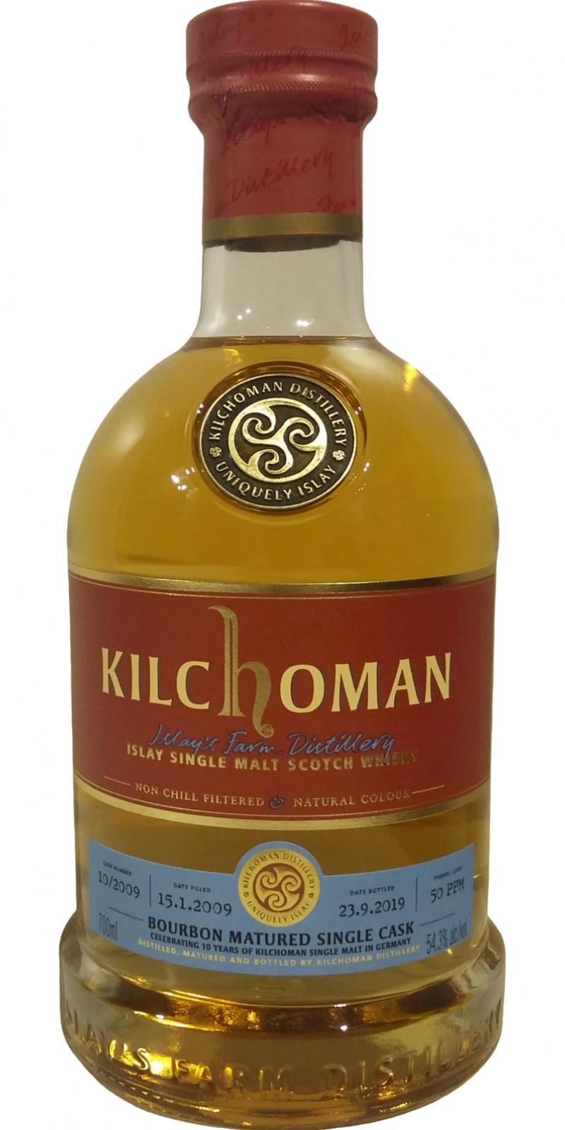 Kilchoman 2009 Bourbon Matured Single Cask 2019 Release (Cask #9-Oct) Single Malt Scotch Whisky | 700ML at CaskCartel.com