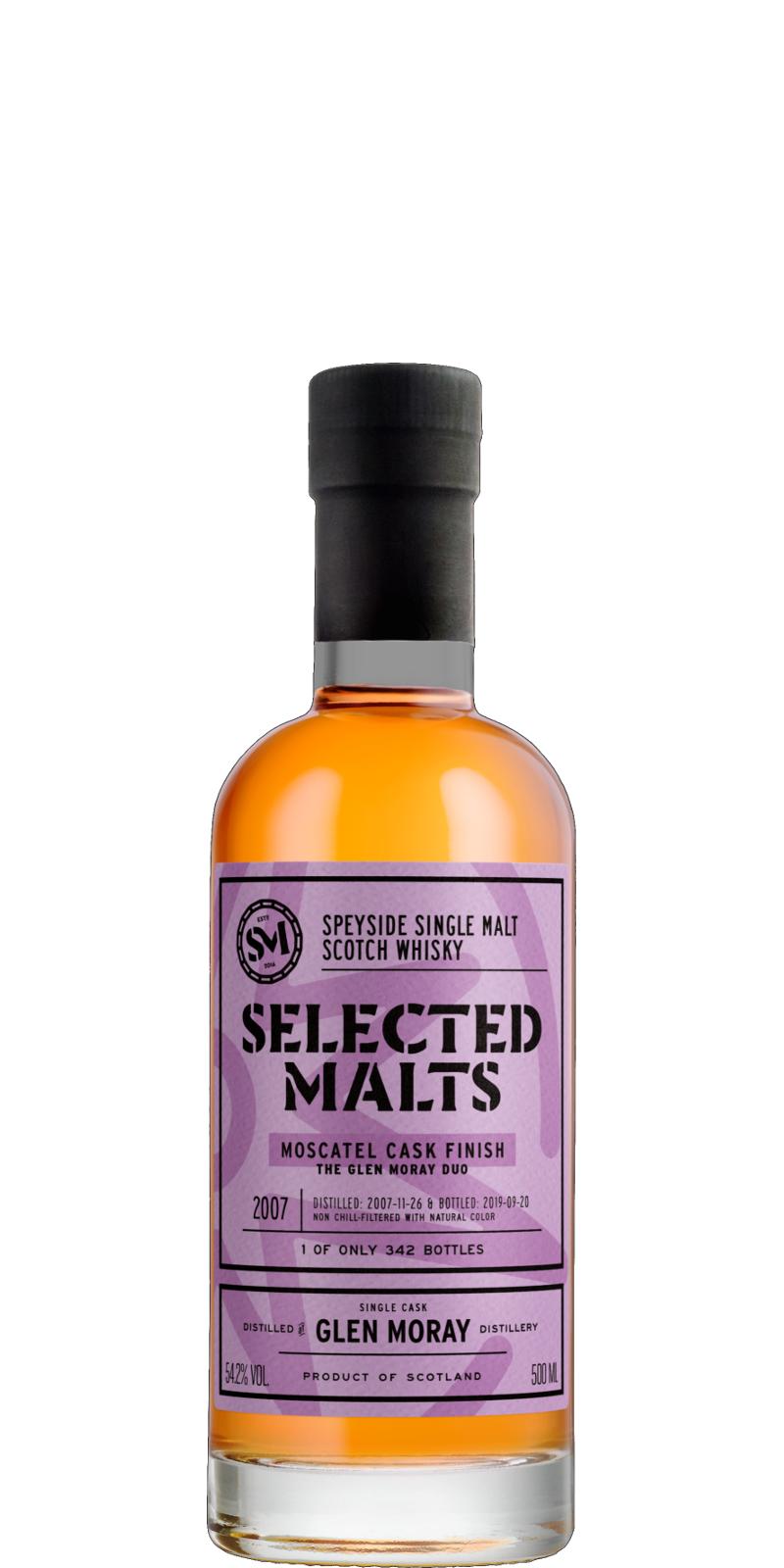Glen Moray 2007 (Selected Malts AB) 2019 Release Single Malt Scotch Whisky | 500ML at CaskCartel.com