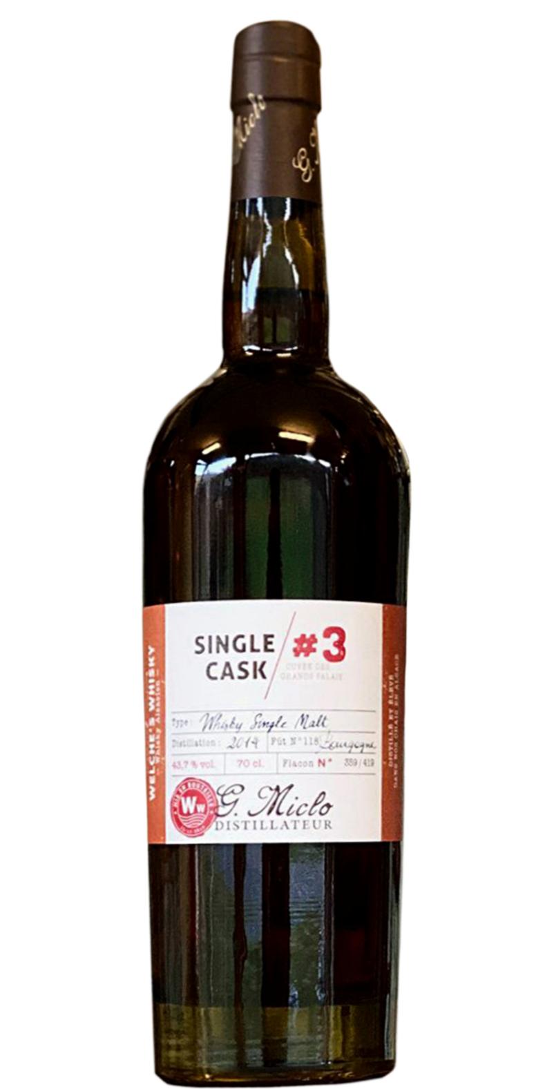 Welche's 2014 Single Cask #3 (Cask #118) 2019 Release Single Malt Whisky | 700ML at CaskCartel.com