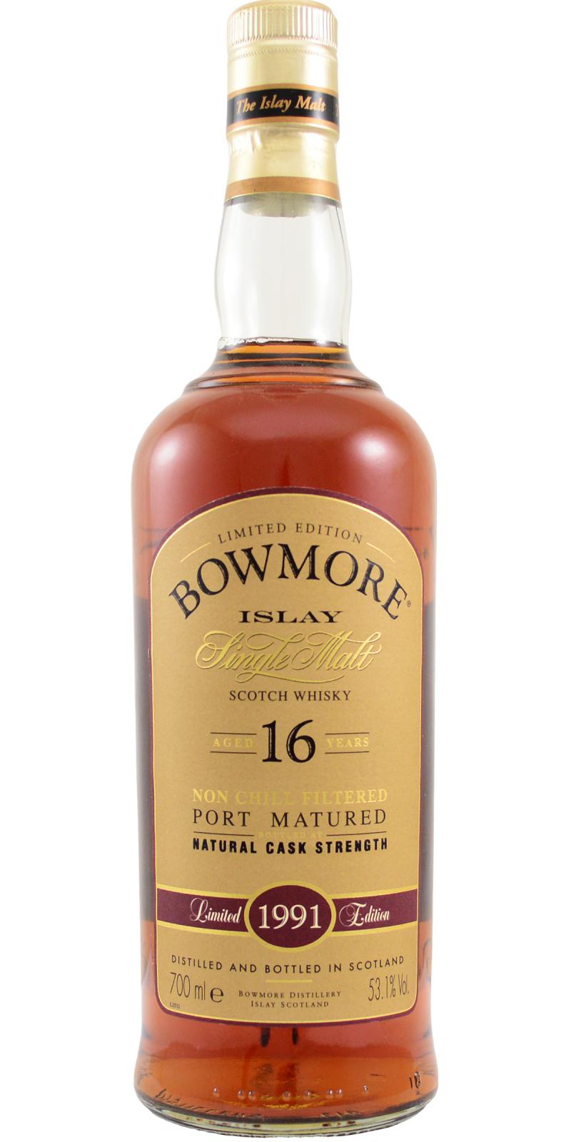 Bowmore (1991) 16 Year Old Port Matured Scotch Whisky | 700ML at CaskCartel.com