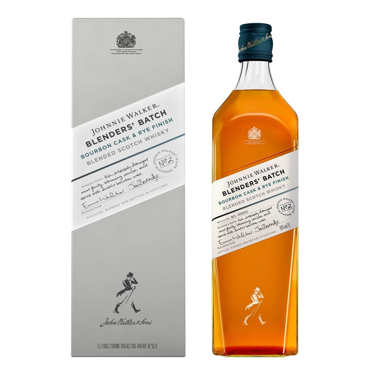 Johnnie Walker Blenders Batch Bourbon Cask & Rye Finish Scotch Whisky | 1L at CaskCartel.com
