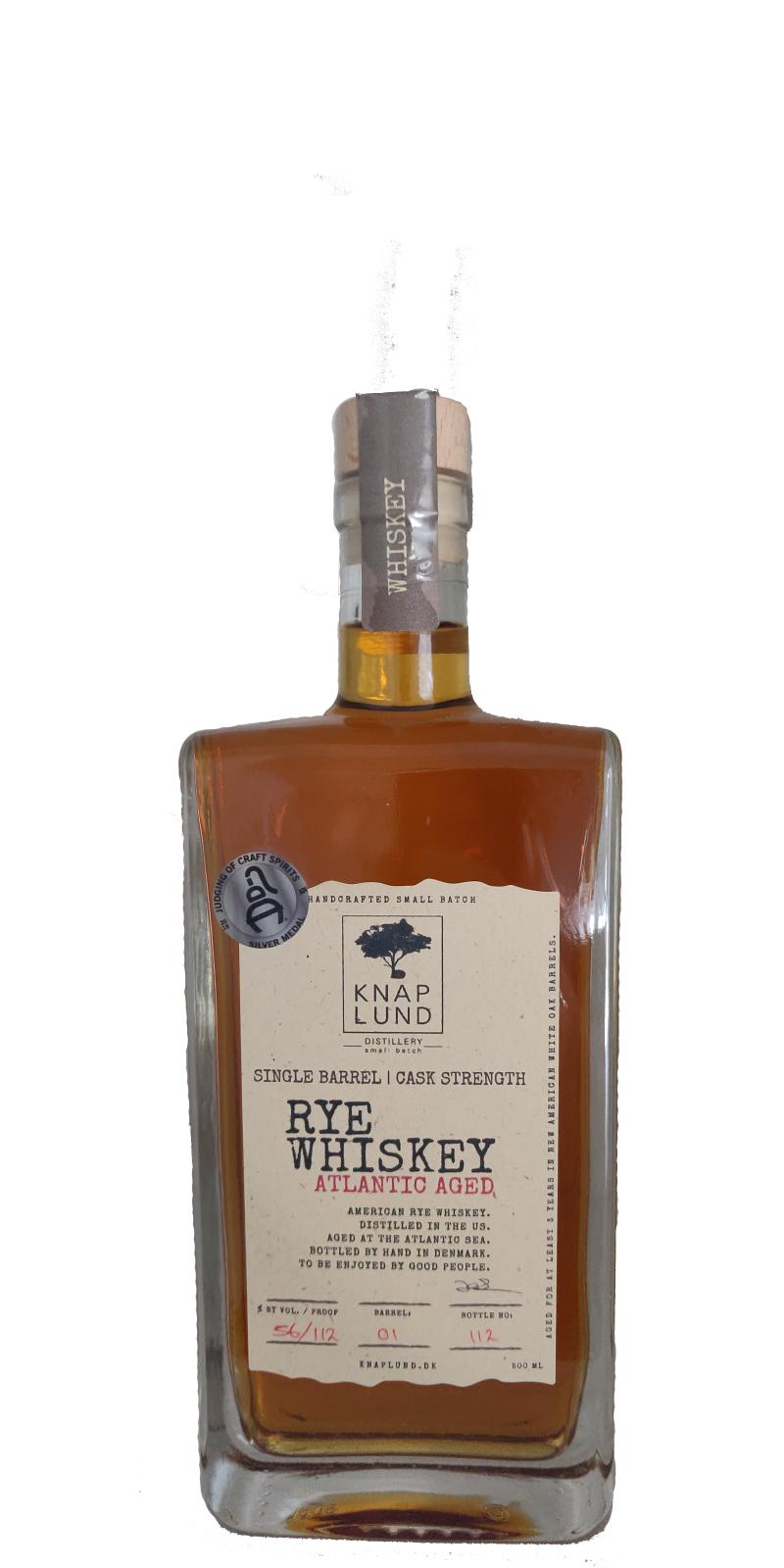 Knaplund Rye Whiskey Single Barrel Atlantic Aged 3 Year Old 2019 Release (Cask #1) Rye Whisky | 500ML at CaskCartel.com